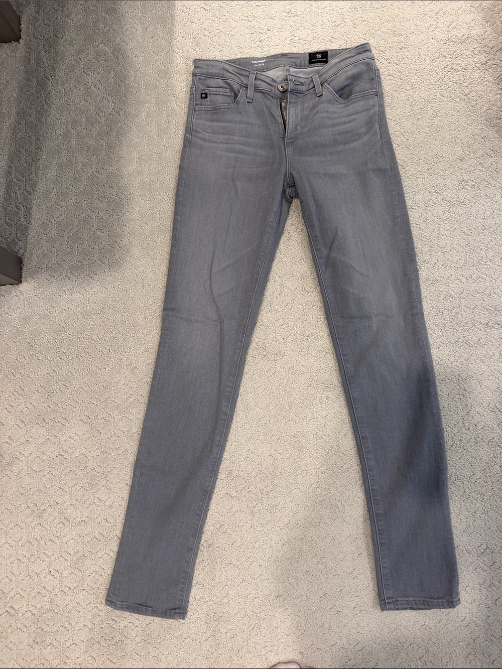 Adriano Goldschmied 25R The Prima Cigarette Slim Fit Women's Gray Jeans